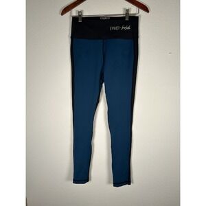 Evree Bold Basics Bella Heart Leggings Jetsetter & EvreeDay Blue Size Medium